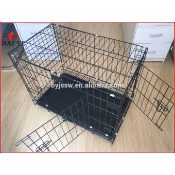 customized powder coated foldable dog pet cage